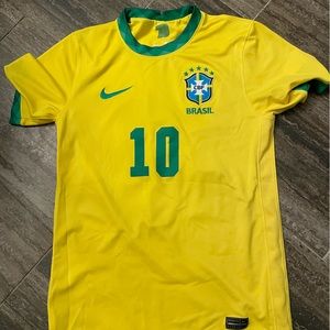 Nike dri-fit Brazil Pele soccer jersey adult small